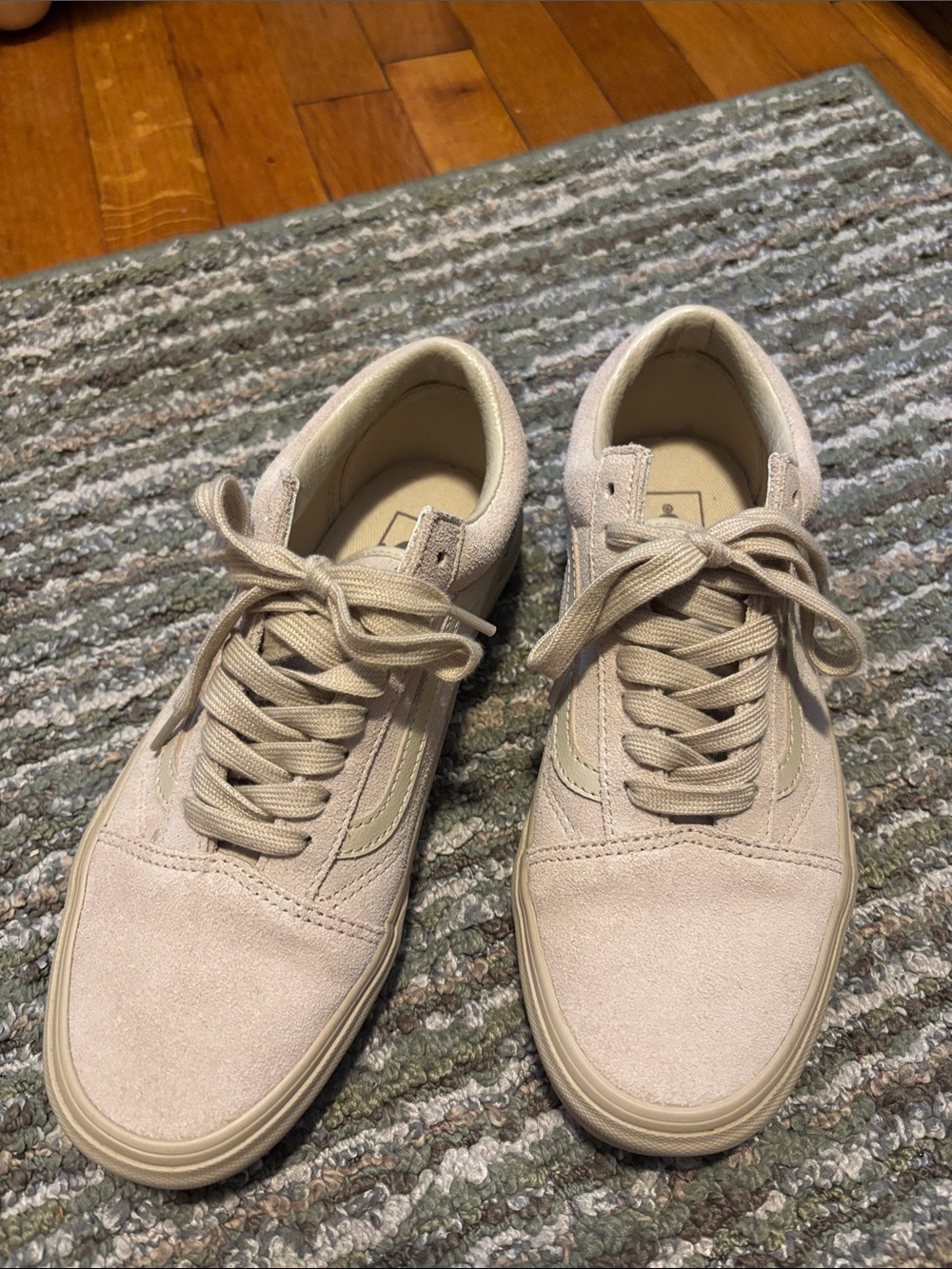 Vans Beige Suede Low-Top Sneakers